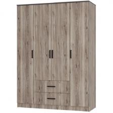 Шкаф БТС 4-х створчатый Титан, Дуб смоки Шкаф БТС 4-х створчатый Титан, Дуб смоки