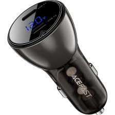 Автомобильное зарядное устройство Acefast B10 2 x USB-C 60W Black Автомобильное зарядное устройство Acefast B10 2 x USB-C 60W Black