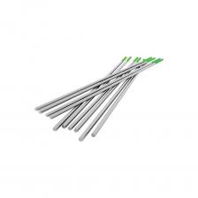 Электроды WP SELLER предназначенные для сварки Al, и Al-Mg сплавов на переменном токе (AC) методом TIG в среде защитных газов. Чисто вольфрамовый электрод WP с содержанием вольфрама не менее 99,5% не содержит легирующих добавок. Электроды обеспечивают хорошую устойчивость дуги при сварке на переменном токе, сбалансированном или не сбалансированном, с непрерывной высокочастотной стабилизацией (с осциллятором). Эти электроды предпочтительны для сварки на переменном синусоидальном токе алюминия, алюминиево-магниевых сплавов, так как они обеспечивают хорошую устойчивость дуги как в аргоновой, так и в гелиевой среде. Внимание, изображение товара может отличаться от реального! Верные параметры указаны в технических характеристиках товара. Электроды WP SELLER предназначенные для сварки Al, и Al-Mg сплавов на переменном токе (AC) методом TIG в среде защитных газов. Чисто вольфрамовый электрод WP с содержанием вольфрама не менее 99,5% не содержит легирующих добавок. Электроды обеспечивают хорошую устойчивость дуги при сварке на переменном токе, сбалансированном или не сбалансированном, с непрерывной высокочастотной стабилизацией (с осциллятором). Эти электроды предпочтительны для сварки на переменном синусоидальном токе алюминия, алюминиево-магниевых сплавов, так как они обеспечивают хорошую устойчивость дуги как в аргоновой, так и в гелиевой среде. Внимание, изображение товара может отличаться от реального! Верные параметры указаны в технических характеристиках товара.