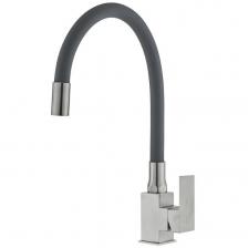 Смеситель сборный для кухни с гибким изливом Potato (Потато) P58130Sх6 черный/сатин Смеситель сборный для кухни с гибким изливом Potato (Потато) P58130Sх6 черный/сатин