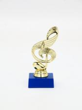 Кубок «Скрипичный ключ», наградная фигура, подставка пластик синяя, 14.5x6.5x6 см Кубок «Скрипичный ключ», наградная фигура, подставка пластик синяя, 14.5x6.5x6 см