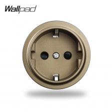 Wallpad французская настенная розетка с USB, коричневая, алюминий Wallpad французская настенная розетка с USB, коричневая, алюминий