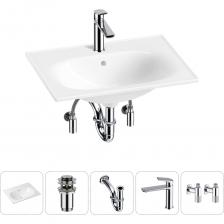 Комплексное предложение по специальной цене, включающее все необходимое для обустройства санузла / ванной комнаты, где каждый элемент усовершенствован для достижения абсолютной гигиены и надежности монтажа, максимального удобства использования. КЕРАМИЧЕСКАЯ РАКОВИНА Керамическое изделие обладает ровной поверхностью, от которой, ощущается приятное тепло и уют. Благодаря своему мерцающему блеску, раковина производит особенно благородное впечатление и подчеркивает высокое качество оснащения ванной комнаты. Вследствие обжига керамики при температуре 1250° С образуется плотная трехслойная фарфоровая структура, которая придает прочность и обеспечивает белизну как внутренней, так и внешней поверхности умывальника. Антибактериальное грязеотталкивающее покрытие керамики Lavinia Boho препятствует образованию налета и размножению патогенных бактерий. Для регулярной уборки раковины достаточно использования теплой воды и мягкой салфетки. Конструкция чаши умывальника и расположение смесителя позволяют максимально избежать брызг воды при использовании изделия. Сливное отверстие раковины и точно выверенный угол уклона, обеспечивают слив до 30 литров воды в минуту, что позволяет использовать умывальник без ограничений мощности потока и опасения перелива воды. ДОННЫЙ КЛАПАН CLICK-CLACK Донный клапан из высококачественной латуни отличается прочностью и долговечностью, устойчив к коррозии, процессам окисления и повреждениям. Внутренние стенки изделия имеют фирменное защитное покрытие Protect’IN, препятствующее скоплению грязи и оседанию водопроводных примесей и солей, что облегчает уход и снижает вероятность образования засоров. В быту наличие клапана не только сдержит проникновение неприятных запахов из канализации, но и превратит обычную раковину в многофункциональный атрибут: от своеобразной емкости для стирки вещей, мытья игрушек до уходовых ванночек. Заглушка клапана служит барьером от попадания мелких предметов в сливное отверстие раковины, а удобная разборная конструкция позволяет прочищать механизм от возможных загрязнений за считанные минуты. МЕТАЛЛИЧЕСКИЙ СИФОН Выполненный из латуни сифон Drainage System обладает высокой устойчивостью к перепадам температур и давления, не накапливает статическое электричество и не притягивает пыль. Сплав не содержит вредных для здоровья веществ и не окисляется со временем. Декоративное покрытие устойчиво к выцветанию и воздействию коррозии, а места наибольшего износа дополнительно защищены от истирания. Внутренние стенки с защитным покрытием Protect’IN не подвержены скоплению грязи, оседанию водопроводных примесей и солей, что сводит к минимуму образование засоров. Интуитивно понятный монтаж позволяет осуществить сборку и подключение сифона самостоятельно. Наличие регулировки длины патрубка способствует беспроблемной установке при нестандартном расположении коммуникаций и необходимости адаптировать конструкцию под тип и габариты умывальника. Высокая пропускная способность обеспечивает оптимальный отток воды и комфорт водных процедур. Функция гидрозатвора препятствует проникновению неприятных запахов из канализации. ЛАТУННЫЙ СМЕСИТЕЛЬ ДЛЯ РАКОВИНЫ Надежный смеситель ICON! for life от Wellsee – функциональное решение для умывальной зоны. Для включения или выключения воды достаточно легкого прикосновения к эргономичной ручке. Высокую точность управления напором и температурой воды обеспечивает испанский керамический картридж GLIDEmove. Регулируемый аэратор Neoperl с технологией AIRflow? позволяет скорректировать направление потока, уменьшает разбрызгивание и приглушает шум воды. Литой корпус из сантехнической латуни высокой плотности выдерживает перепады давления и отлично противостоит гидроударам. Покрытие смесителя устойчиво к выцветанию и воздействию коррозии, а места наибольшего износа защищены от истирания и известкового налета. Прочные гибкие шланги из каучука в металлической оплетке и качественная опрессовка INNOpex обеспечивают наивысшую надежность соединений и устойчивость к перепадам давления в системе, тем самым предотвращая возможные протечки. УГЛОВЫЕ ВЕНТИЛИ ДЛЯ ПОДКЛЮЧЕНИЯ СМЕСИТЕЛЯ (2 Комплексное предложение по специальной цене, включающее все необходимое для обустройства санузла / ванной комнаты, где каждый элемент усовершенствован для достижения абсолютной гигиены и надежности монтажа, максимального удобства использования. КЕРАМИЧЕСКАЯ РАКОВИНА Керамическое изделие обладает ровной поверхностью, от которой, ощущается приятное тепло и уют. Благодаря своему мерцающему блеску, раковина производит особенно благородное впечатление и подчеркивает высокое качество оснащения ванной комнаты. Вследствие обжига керамики при температуре 1250° С образуется плотная трехслойная фарфоровая структура, которая придает прочность и обеспечивает белизну как внутренней, так и внешней поверхности умывальника. Антибактериальное грязеотталкивающее покрытие керамики Lavinia Boho препятствует образованию налета и размножению патогенных бактерий. Для регулярной уборки раковины достаточно использования теплой воды и мягкой салфетки. Конструкция чаши умывальника и расположение смесителя позволяют максимально избежать брызг воды при использовании изделия. Сливное отверстие раковины и точно выверенный угол уклона, обеспечивают слив до 30 литров воды в минуту, что позволяет использовать умывальник без ограничений мощности потока и опасения перелива воды. ДОННЫЙ КЛАПАН CLICK-CLACK Донный клапан из высококачественной латуни отличается прочностью и долговечностью, устойчив к коррозии, процессам окисления и повреждениям. Внутренние стенки изделия имеют фирменное защитное покрытие Protect’IN, препятствующее скоплению грязи и оседанию водопроводных примесей и солей, что облегчает уход и снижает вероятность образования засоров. В быту наличие клапана не только сдержит проникновение неприятных запахов из канализации, но и превратит обычную раковину в многофункциональный атрибут: от своеобразной емкости для стирки вещей, мытья игрушек до уходовых ванночек. Заглушка клапана служит барьером от попадания мелких предметов в сливное отверстие раковины, а удобная разборная конструкция позволяет прочищать механизм от возможных загрязнений за считанные минуты. МЕТАЛЛИЧЕСКИЙ СИФОН Выполненный из латуни сифон Drainage System обладает высокой устойчивостью к перепадам температур и давления, не накапливает статическое электричество и не притягивает пыль. Сплав не содержит вредных для здоровья веществ и не окисляется со временем. Декоративное покрытие устойчиво к выцветанию и воздействию коррозии, а места наибольшего износа дополнительно защищены от истирания. Внутренние стенки с защитным покрытием Protect’IN не подвержены скоплению грязи, оседанию водопроводных примесей и солей, что сводит к минимуму образование засоров. Интуитивно понятный монтаж позволяет осуществить сборку и подключение сифона самостоятельно. Наличие регулировки длины патрубка способствует беспроблемной установке при нестандартном расположении коммуникаций и необходимости адаптировать конструкцию под тип и габариты умывальника. Высокая пропускная способность обеспечивает оптимальный отток воды и комфорт водных процедур. Функция гидрозатвора препятствует проникновению неприятных запахов из канализации. ЛАТУННЫЙ СМЕСИТЕЛЬ ДЛЯ РАКОВИНЫ Надежный смеситель ICON! for life от Wellsee – функциональное решение для умывальной зоны. Для включения или выключения воды достаточно легкого прикосновения к эргономичной ручке. Высокую точность управления напором и температурой воды обеспечивает испанский керамический картридж GLIDEmove. Регулируемый аэратор Neoperl с технологией AIRflow? позволяет скорректировать направление потока, уменьшает разбрызгивание и приглушает шум воды. Литой корпус из сантехнической латуни высокой плотности выдерживает перепады давления и отлично противостоит гидроударам. Покрытие смесителя устойчиво к выцветанию и воздействию коррозии, а места наибольшего износа защищены от истирания и известкового налета. Прочные гибкие шланги из каучука в металлической оплетке и качественная опрессовка INNOpex обеспечивают наивысшую надежность соединений и устойчивость к перепадам давления в системе, тем самым предотвращая возможные протечки. УГЛОВЫЕ ВЕНТИЛИ ДЛЯ ПОДКЛЮЧЕНИЯ СМЕСИТЕЛЯ (2