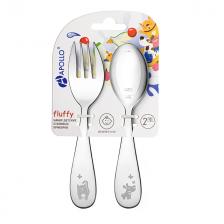 набор столовых приборов APOLLO Fluffy 2 предм. детский нерж.сталь набор столовых приборов APOLLO Fluffy 2 предм. детский нерж.сталь
