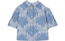 Детская рубашка Burberry, цвет Blue Детская рубашка Burberry, цвет Blue