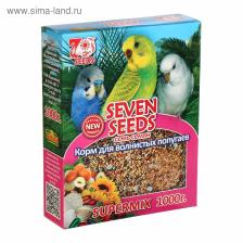 Корм Seven Seeds SUPERMIX для волнистых попугаев, 1 кг Корм Seven Seeds SUPERMIX для волнистых попугаев, 1 кг