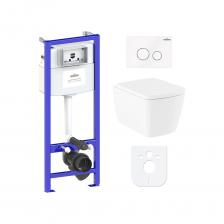 Комплект: инсталляция с унитазом Lavinia Boho Aveo Rimless 6 в 1 77040131 - комплексное предложение по специальной цене, включающее все необходимое для установки и комфортного использования подвесной керамики. Чаша унитаза крепится на инсталляционную систему, далее на стену монтируется клавиша смыва для подачи воды. Подвесной унитаз, как правило, находится над полом на высоте около 100 мм, что облегчает уборку и обеспечивает доступ для свободного мытья пола под чашей. Санитарный фарфор Lavinia Boho имеет более твердую и гладкую поверхность, нежели сантехнический фаянс. Благодаря современному оборудованию и обжигу керамики при температуре 1250 °С образуется беспористая многослойная глазурь, которая отличается низким коэффициентом водопоглощения и меньше впитывает грязь и запахи. Сиденье с крышкой изготовлено из прочного дюропласта с петлями из нержавеющей стали и имеет идеальное сочетание глянцевого цвета с керамикой. Широкая конструкция сиденья обеспечивает повышенный комфорт благодаря эргономичной форме и обработке поверхности специальным составом, который снижает дискомфорт при контакте с холодной поверхностью сиденья. Благодаря встроенным в петли амортизаторам сиденье с крышкой опускаются медленно, закрываются мягко и бесшумно. С помощью инновационных гаек-эксцентриков положение сиденья можно легко регулировать. Комплект: инсталляция с унитазом Lavinia Boho Aveo Rimless 6 в 1 77040131 - комплексное предложение по специальной цене, включающее все необходимое для установки и комфортного использования подвесной керамики. Чаша унитаза крепится на инсталляционную систему, далее на стену монтируется клавиша смыва для подачи воды. Подвесной унитаз, как правило, находится над полом на высоте около 100 мм, что облегчает уборку и обеспечивает доступ для свободного мытья пола под чашей. Санитарный фарфор Lavinia Boho имеет более твердую и гладкую поверхность, нежели сантехнический фаянс. Благодаря современному оборудованию и обжигу керамики при температуре 1250 °С образуется беспористая многослойная глазурь, которая отличается низким коэффициентом водопоглощения и меньше впитывает грязь и запахи. Сиденье с крышкой изготовлено из прочного дюропласта с петлями из нержавеющей стали и имеет идеальное сочетание глянцевого цвета с керамикой. Широкая конструкция сиденья обеспечивает повышенный комфорт благодаря эргономичной форме и обработке поверхности специальным составом, который снижает дискомфорт при контакте с холодной поверхностью сиденья. Благодаря встроенным в петли амортизаторам сиденье с крышкой опускаются медленно, закрываются мягко и бесшумно. С помощью инновационных гаек-эксцентриков положение сиденья можно легко регулировать.