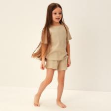 Пижама детская SL HOME, размер 30 (98-104 см), бежевая Пижама детская SL HOME, размер 30 (98-104 см), бежевая