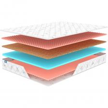 Беспружинный матрас Оптима Ролл Массаж Лайт обладает сразу тремя видами настилочных слоёв – все они отличаются гипоаллергенностью. Уровень жёсткости модели соответствует среднему значению и выше среднего. Вы сможете легко и удобно сменить параметры спального места просто повернув изделие другой стороной.Наполнители: Все наполнители, которые входят в состав модели, не боятся деформации. Именно поэтому матрас доставляется в виде компактного вакуумного рулона, что облегчает и удешевляет его перевозку. У спальных поверхностей располагаются настилочные полотна пены Массаж Фоам. Данный наполнитель отличается особой фигурной резкой, благодаря которой матрас и оказывает микромассаж. Пена в меру мягкая и достаточно плотная, эти качества позволяют наполнителю практично подстраиваться по фигуру человека. Средне-жёсткую поверхность продолжает другая пена – Баланс Фоам. Она отличается чуть более выраженной плотностью и классическим ровным исполнением всего пласта. Материал усиливает поддерживающие функции матраса. Другую сторону, которая ощущается более жёсткой, представляет слой кокосовой койры. Это достаточно твёрдый наполнитель с выраженным ортопедическим эффектом. Он прекрасно поддерживает спину, обеспечивая при этом максимально физиологичную опору.Чехол: Модель изготавливается в трикотовом чехле повышенной прочности. Для простёжки ткани в качестве подкладочного слоя реализован объёмный синтепон. Такой союз усиливает комфортные качества матраса. Беспружинный матрас Оптима Ролл Массаж Лайт обладает сразу тремя видами настилочных слоёв – все они отличаются гипоаллергенностью. Уровень жёсткости модели соответствует среднему значению и выше среднего. Вы сможете легко и удобно сменить параметры спального места просто повернув изделие другой стороной.Наполнители: Все наполнители, которые входят в состав модели, не боятся деформации. Именно поэтому матрас доставляется в виде компактного вакуумного рулона, что облегчает и удешевляет его перевозку. У спальных поверхностей располагаются настилочные полотна пены Массаж Фоам. Данный наполнитель отличается особой фигурной резкой, благодаря которой матрас и оказывает микромассаж. Пена в меру мягкая и достаточно плотная, эти качества позволяют наполнителю практично подстраиваться по фигуру человека. Средне-жёсткую поверхность продолжает другая пена – Баланс Фоам. Она отличается чуть более выраженной плотностью и классическим ровным исполнением всего пласта. Материал усиливает поддерживающие функции матраса. Другую сторону, которая ощущается более жёсткой, представляет слой кокосовой койры. Это достаточно твёрдый наполнитель с выраженным ортопедическим эффектом. Он прекрасно поддерживает спину, обеспечивая при этом максимально физиологичную опору.Чехол: Модель изготавливается в трикотовом чехле повышенной прочности. Для простёжки ткани в качестве подкладочного слоя реализован объёмный синтепон. Такой союз усиливает комфортные качества матраса.