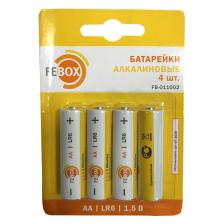 батарейка FEBOX алкалиновая LR6 AA 1,5В блистер 4шт батарейка FEBOX алкалиновая LR6 AA 1,5В блистер 4шт
