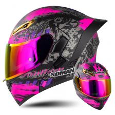 Мотоциклетный шлем с двойным объективом, утвержденный DOT, винтажный, Ретро стиль, на все лицо, модульный шлем с двумя линзами Мотоциклетный шлем с двойным объективом, утвержденный DOT, винтажный, Ретро стиль, на все лицо, модульный шлем с двумя линзами