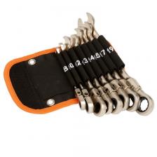 Наборы комбинированных гаечных ключей Набор комбинированных ключей с трещоткой Maxpiler MXT-8-SB (8 предметов, CrV, сумка "оксфорд") Наборы комбинированных гаечных ключей Набор комбинированных ключей с трещоткой Maxpiler MXT-8-SB (8 предметов, CrV, сумка "оксфорд")