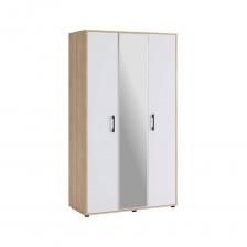 Этот трехстворчатый шкаф из серии Зара 2 подойдет для тех, кто ценит как элегантность, так и практичность. дополнит интерьер комнаты благодаря своему современному и стильному дизайну. Отличительной чертой дизайна являются закругленные углы, что обеспечивает безопасное использование. Кроме того, центральный фасад декорирован зеркалом, а контраст между цветами корпуса и фасадов придает шкафу особую эксклюзивность. Этот трехстворчатый шкаф из серии Зара 2 подойдет для тех, кто ценит как элегантность, так и практичность. дополнит интерьер комнаты благодаря своему современному и стильному дизайну. Отличительной чертой дизайна являются закругленные углы, что обеспечивает безопасное использование. Кроме того, центральный фасад декорирован зеркалом, а контраст между цветами корпуса и фасадов придает шкафу особую эксклюзивность.