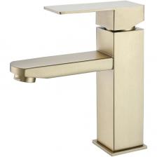 Смеситель для умывальника Fmark (Фмарк) FS8101C, матовое золото Смеситель для умывальника Fmark (Фмарк) FS8101C, матовое золото