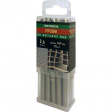 Сверло по металлу PROFI HSS-G P6M5 (10 шт; 7.5x109 мм) Росомаха 703075 Сверло по металлу PROFI HSS-G P6M5 (10 шт; 7.5x109 мм) Росомаха 703075