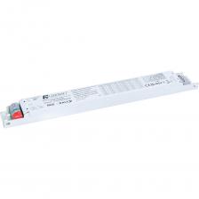 Диммируемый стабилизатор тока светодиодов (Наше наименование) это токовый драйвер для светодиодных светильников, с поддержкой протокола DALI/DALI 2 и функцией Push Dim. Корпус выполнен из металла. Драйвер имеет высокий КПД и активный корректор мощности, защиту от короткого замыкания на выходе, защиту от перегрева, защиту от холостого хода, с гальванической развязкой. Для подключения выведены клеммы на корпусе. Предназначен для преобразования переменного напряжения электрической сети в постоянный стабилизированный ток и используется для питания токовых плат, мощных светодиодов и другого светодиодного оборудования, требующего питания стабилизированным током ICC - Constant Currentl. Диммируемый стабилизатор тока светодиодов (Наше наименование) это токовый драйвер для светодиодных светильников, с поддержкой протокола DALI/DALI 2 и функцией Push Dim. Корпус выполнен из металла. Драйвер имеет высокий КПД и активный корректор мощности, защиту от короткого замыкания на выходе, защиту от перегрева, защиту от холостого хода, с гальванической развязкой. Для подключения выведены клеммы на корпусе. Предназначен для преобразования переменного напряжения электрической сети в постоянный стабилизированный ток и используется для питания токовых плат, мощных светодиодов и другого светодиодного оборудования, требующего питания стабилизированным током ICC - Constant Currentl.