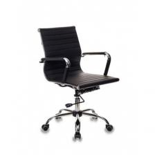 Кресло руководителя Бюрократ CH-883-LOW/BLACK низкая спинка черный искусственная кожа крестовина хром Кресло руководителя Бюрократ CH-883-LOW/BLACK низкая спинка черный искусственная кожа крестовина хром