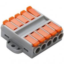 Клемма DEFA 5-WBD силовая 450V, 41А, 0.75-6mm2, проходная с пазом Клемма DEFA 5-WBD силовая 450V, 41А, 0.75-6mm2, проходная с пазом