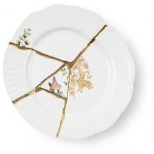 Десертная тарелка Seletti Kintsugi, фарфор, 09602, Италия Десертная тарелка Seletti Kintsugi, фарфор, 09602, Италия