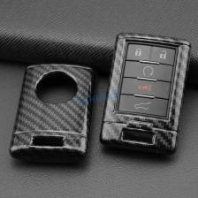 Для Cadillac DTS STS CTS SRX XTS ATS Escalade Chevrolet Corvette 2008-2019 гг., автомобильный брелок из углеродного волокна, чехол, кольцо-цепочка Для Cadillac DTS STS CTS SRX XTS ATS Escalade Chevrolet Corvette 2008-2019 гг., автомобильный брелок из углеродного волокна, чехол, кольцо-цепочка