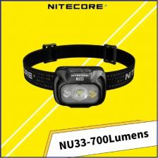NITECORE NU33 700 люмен с тройным выходом, перезаряжаемый налобный фонарь USB-C, встроенный аккумулятор емкостью 2000 мАч, белый свет, + красный свет, фара NITECORE NU33 700 люмен с тройным выходом, перезаряжаемый налобный фонарь USB-C, встроенный аккумулятор емкостью 2000 мАч, белый свет, + красный свет, фара