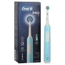 Электрическая зубная щетка Braun Oral-B Pro 1 - 500, 3 режима чистки, бирюзовая (Б0062290) Электрическая зубная щетка Braun Oral-B Pro 1 - 500, 3 режима чистки, бирюзовая (Б0062290)
