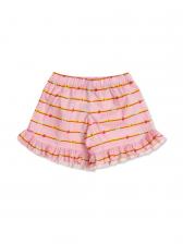 Шорты с цветочным принтом в полоску Versace Kids, розовый Шорты с цветочным принтом в полоску Versace Kids, розовый