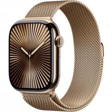 Часы Apple Watch Series 10 42mm Titanium Case Milanese Loop Gold Часы Apple Watch Series 10 42mm Titanium Case Milanese Loop Gold