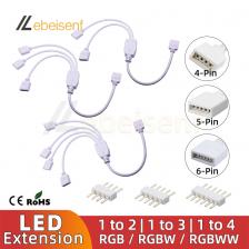 Разветвитель кабеля LEBEISENF 4/5/6-PIN для светодиодных лент Разветвитель кабеля LEBEISENF 4/5/6-PIN для светодиодных лент