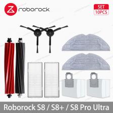 Roborock S8 Pro Ultra?S8+?S8 Запасные части для робота-пылесоса Основные боковые щетки Салфетки для швабры HEPA-фильтры Мешки для пыли Аксессуары Roborock S8 Pro Ultra?S8+?S8 Запасные части для робота-пылесоса Основные боковые щетки Салфетки для швабры HEPA-фильтры Мешки для пыли Аксессуары
