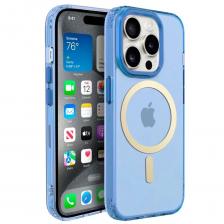 Чехол для смартфона Чехол накладка iPhone 15 Pro Max 6.7" Gurdini Rome Series with Magsafe Blue Чехол для смартфона Чехол накладка iPhone 15 Pro Max 6.7" Gurdini Rome Series with Magsafe Blue