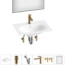 Комплексное предложение по специальной цене, включающее все необходимое для обустройства санузла / ванной комнаты, где каждый элемент усовершенствован для достижения абсолютной гигиены и надежности монтажа, максимального удобства использования. КЕРАМИЧЕСКАЯ РАКОВИНА Керамическое изделие обладает ровной поверхностью, от которой, ощущается приятное тепло и уют. Благодаря своему мерцающему блеску, раковина производит особенно благородное впечатление и подчеркивает высокое качество оснащения ванной комнаты. Вследствие обжига керамики при температуре 1250° С образуется плотная трехслойная фарфоровая структура, которая придает прочность и обеспечивает белизну как внутренней, так и внешней поверхности умывальника. Антибактериальное грязеотталкивающее покрытие керамики Lavinia Boho препятствует образованию налета и размножению патогенных бактерий. Для регулярной уборки раковины достаточно использования теплой воды и мягкой салфетки. Конструкция чаши умывальника и расположение смесителя позволяют максимально избежать брызг воды при использовании изделия. Сливное отверстие раковины и точно выверенный угол уклона, обеспечивают слив до 30 литров воды в минуту, что позволяет использовать умывальник без ограничений мощности потока и опасения перелива воды. ДОННЫЙ КЛАПАН CLICK-CLACK Донный клапан из высококачественной латуни отличается прочностью и долговечностью, устойчив к коррозии, процессам окисления и повреждениям. Внутренние стенки изделия имеют фирменное защитное покрытие Protect’IN, препятствующее скоплению грязи и оседанию водопроводных примесей и солей, что облегчает уход и снижает вероятность образования засоров. В быту наличие клапана не только сдержит проникновение неприятных запахов из канализации, но и превратит обычную раковину в многофункциональный атрибут: от своеобразной емкости для стирки вещей, мытья игрушек до уходовых ванночек. Заглушка клапана служит барьером от попадания мелких предметов в сливное отверстие раковины, а удобная разборная конструкция позволяет прочищать механизм от возможных загрязнений за считанные минуты. МЕТАЛЛИЧЕСКИЙ СИФОН Выполненный из латуни сифон Drainage System обладает высокой устойчивостью к перепадам температур и давления, не накапливает статическое электричество и не притягивает пыль. Сплав не содержит вредных для здоровья веществ и не окисляется со временем. Декоративное покрытие устойчиво к выцветанию и воздействию коррозии, а места наибольшего износа дополнительно защищены от истирания. Внутренние стенки с защитным покрытием Protect’IN не подвержены скоплению грязи, оседанию водопроводных примесей и солей, что сводит к минимуму образование засоров. Интуитивно понятный монтаж позволяет осуществить сборку и подключение сифона самостоятельно. Наличие регулировки длины патрубка способствует беспроблемной установке при нестандартном расположении коммуникаций и необходимости адаптировать конструкцию под тип и габариты умывальника. Высокая пропускная способность обеспечивает оптимальный отток воды и комфорт водных процедур. Функция гидрозатвора препятствует проникновению неприятных запахов из канализации. ЛАТУННЫЙ СМЕСИТЕЛЬ ДЛЯ РАКОВИНЫ Надежный смеситель ICON! for life от Wellsee – функциональное решение для умывальной зоны. Для включения или выключения воды достаточно легкого прикосновения к эргономичной ручке. Высокую точность управления напором и температурой воды обеспечивает испанский керамический картридж GLIDEmove. Регулируемый аэратор Neoperl с технологией AIRflow? позволяет скорректировать направление потока, уменьшает разбрызгивание и приглушает шум воды. Литой корпус из сантехнической латуни высокой плотности выдерживает перепады давления и отлично противостоит гидроударам. Покрытие смесителя устойчиво к выцветанию и воздействию коррозии, а места наибольшего износа защищены от истирания и известкового налета. Прочные гибкие шланги из каучука в металлической оплетке и качественная опрессовка INNOpex обеспечивают наивысшую надежность соединений и устойчивость к перепадам давления в системе, тем самым предотвращая возможные протечки. УГЛОВЫЕ ВЕНТИЛИ ДЛЯ ПОДКЛЮЧЕНИЯ СМЕСИТЕЛЯ (2 Комплексное предложение по специальной цене, включающее все необходимое для обустройства санузла / ванной комнаты, где каждый элемент усовершенствован для достижения абсолютной гигиены и надежности монтажа, максимального удобства использования. КЕРАМИЧЕСКАЯ РАКОВИНА Керамическое изделие обладает ровной поверхностью, от которой, ощущается приятное тепло и уют. Благодаря своему мерцающему блеску, раковина производит особенно благородное впечатление и подчеркивает высокое качество оснащения ванной комнаты. Вследствие обжига керамики при температуре 1250° С образуется плотная трехслойная фарфоровая структура, которая придает прочность и обеспечивает белизну как внутренней, так и внешней поверхности умывальника. Антибактериальное грязеотталкивающее покрытие керамики Lavinia Boho препятствует образованию налета и размножению патогенных бактерий. Для регулярной уборки раковины достаточно использования теплой воды и мягкой салфетки. Конструкция чаши умывальника и расположение смесителя позволяют максимально избежать брызг воды при использовании изделия. Сливное отверстие раковины и точно выверенный угол уклона, обеспечивают слив до 30 литров воды в минуту, что позволяет использовать умывальник без ограничений мощности потока и опасения перелива воды. ДОННЫЙ КЛАПАН CLICK-CLACK Донный клапан из высококачественной латуни отличается прочностью и долговечностью, устойчив к коррозии, процессам окисления и повреждениям. Внутренние стенки изделия имеют фирменное защитное покрытие Protect’IN, препятствующее скоплению грязи и оседанию водопроводных примесей и солей, что облегчает уход и снижает вероятность образования засоров. В быту наличие клапана не только сдержит проникновение неприятных запахов из канализации, но и превратит обычную раковину в многофункциональный атрибут: от своеобразной емкости для стирки вещей, мытья игрушек до уходовых ванночек. Заглушка клапана служит барьером от попадания мелких предметов в сливное отверстие раковины, а удобная разборная конструкция позволяет прочищать механизм от возможных загрязнений за считанные минуты. МЕТАЛЛИЧЕСКИЙ СИФОН Выполненный из латуни сифон Drainage System обладает высокой устойчивостью к перепадам температур и давления, не накапливает статическое электричество и не притягивает пыль. Сплав не содержит вредных для здоровья веществ и не окисляется со временем. Декоративное покрытие устойчиво к выцветанию и воздействию коррозии, а места наибольшего износа дополнительно защищены от истирания. Внутренние стенки с защитным покрытием Protect’IN не подвержены скоплению грязи, оседанию водопроводных примесей и солей, что сводит к минимуму образование засоров. Интуитивно понятный монтаж позволяет осуществить сборку и подключение сифона самостоятельно. Наличие регулировки длины патрубка способствует беспроблемной установке при нестандартном расположении коммуникаций и необходимости адаптировать конструкцию под тип и габариты умывальника. Высокая пропускная способность обеспечивает оптимальный отток воды и комфорт водных процедур. Функция гидрозатвора препятствует проникновению неприятных запахов из канализации. ЛАТУННЫЙ СМЕСИТЕЛЬ ДЛЯ РАКОВИНЫ Надежный смеситель ICON! for life от Wellsee – функциональное решение для умывальной зоны. Для включения или выключения воды достаточно легкого прикосновения к эргономичной ручке. Высокую точность управления напором и температурой воды обеспечивает испанский керамический картридж GLIDEmove. Регулируемый аэратор Neoperl с технологией AIRflow? позволяет скорректировать направление потока, уменьшает разбрызгивание и приглушает шум воды. Литой корпус из сантехнической латуни высокой плотности выдерживает перепады давления и отлично противостоит гидроударам. Покрытие смесителя устойчиво к выцветанию и воздействию коррозии, а места наибольшего износа защищены от истирания и известкового налета. Прочные гибкие шланги из каучука в металлической оплетке и качественная опрессовка INNOpex обеспечивают наивысшую надежность соединений и устойчивость к перепадам давления в системе, тем самым предотвращая возможные протечки. УГЛОВЫЕ ВЕНТИЛИ ДЛЯ ПОДКЛЮЧЕНИЯ СМЕСИТЕЛЯ (2