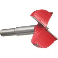 Сверло Форстнера по дереву 50 мм твердосплавное HM DIDSF50 Diamond IndustrialДанное сверло применяется для изготовления сквозных и глухих отверстий ДСП, ЛДСП, мягкой и твердой древесине, фанере.Сверло выполнено с качественным твердосплавным режущим лезвием с коротким центрирующим острием, боковыми резцами и заточенными режущими кромками, обеспечивающими максимальную чистоту кромки отверстия и значительный ресурс сверла.диаметр сверла - 50 ммхвостовика сверла - цилиндрическийколичество режущих пластин - 2 (HM - твердосплавные)количество подрезных боковых резцов - 2 (HM - твердосплавные)общая длина (без учёта центровочного острия) - 77 ммрекомендуемые рабочие обороты - 800 - 1800 об./мин.максимальные обороты - 3000 об/мин.ВНИМАНИЕ:Данная оснастка не является фрезой и не предназначено для использования на высоких оборотах - с ручными фрезерными машинами и фрезерными станками! ВНИМАНИЕ:Для эффективной работы сверлами FORSTNER большого диаметра рекомендуется:работа в стационарном режиме (сверлильный станок, сверлильная стойка)работа с использованием мощных (от 800 Вт до 2000 Вт) приводов (дрель, шуруповерт) с высоким крутящим моментом, при использовании принадлежностей для стационарного сверления.фиксация заготовки или материала, в котором осуществляется сверлениеВ противном случае центровка и нормальная работа сверлом крайне затруднительны! Сверло Форстнера по дереву 50 мм твердосплавное HM DIDSF50 Diamond IndustrialДанное сверло применяется для изготовления сквозных и глухих отверстий ДСП, ЛДСП, мягкой и твердой древесине, фанере.Сверло выполнено с качественным твердосплавным режущим лезвием с коротким центрирующим острием, боковыми резцами и заточенными режущими кромками, обеспечивающими максимальную чистоту кромки отверстия и значительный ресурс сверла.диаметр сверла - 50 ммхвостовика сверла - цилиндрическийколичество режущих пластин - 2 (HM - твердосплавные)количество подрезных боковых резцов - 2 (HM - твердосплавные)общая длина (без учёта центровочного острия) - 77 ммрекомендуемые рабочие обороты - 800 - 1800 об./мин.максимальные обороты - 3000 об/мин.ВНИМАНИЕ:Данная оснастка не является фрезой и не предназначено для использования на высоких оборотах - с ручными фрезерными машинами и фрезерными станками! ВНИМАНИЕ:Для эффективной работы сверлами FORSTNER большого диаметра рекомендуется:работа в стационарном режиме (сверлильный станок, сверлильная стойка)работа с использованием мощных (от 800 Вт до 2000 Вт) приводов (дрель, шуруповерт) с высоким крутящим моментом, при использовании принадлежностей для стационарного сверления.фиксация заготовки или материала, в котором осуществляется сверлениеВ противном случае центровка и нормальная работа сверлом крайне затруднительны!