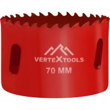 Коронка биметаллическая vertextools 2525-70 Коронка биметаллическая vertextools 2525-70