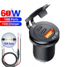 Автомобильное зарядное устройство USB C, разъем постоянного тока для сверхбыстрой зарядки QC3.0 и PD для автомобильного морского квадроцикла 12 В/24 В, разъем порта типа c для Audi q5 a8 a1 a3 4 Автомобильное зарядное устройство USB C, разъем постоянного тока для сверхбыстрой зарядки QC3.0 и PD для автомобильного морского квадроцикла 12 В/24 В, разъем порта типа c для Audi q5 a8 a1 a3 4