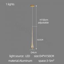 Подвесная люстра CAMPEGGI чёрная/золотая Подвесная люстра CAMPEGGI чёрная/золотая
