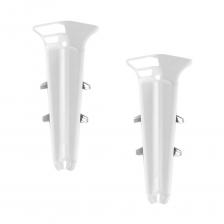 Угол внутренний Деконика 85 мм белый глянцевый Г-профиль (2 шт.) Угол внутренний Деконика 85 мм белый глянцевый Г-профиль (2 шт.)