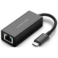 Адаптер Ugreen US236 (50307) USB-C 3.1 GEN1 Male to 10/100/1000 Mbps Ethernet Adapter. Цвет: черный Адаптер Ugreen US236 (50307) USB-C 3.1 GEN1 Male to 10/100/1000 Mbps Ethernet Adapter. Цвет: черный