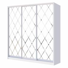 Шкаф - купе «Хит-22-18-666», с матовым стеклом, 1800x620x2200 мм, цвет белый шагрень Шкаф - купе «Хит-22-18-666», с матовым стеклом, 1800x620x2200 мм, цвет белый шагрень