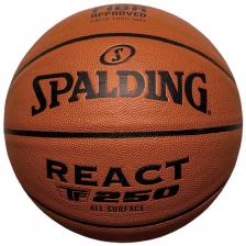 Мяч баскетбольный Spalding TF-250 React 76968z, р.6, FIBA Approved, композит. кожа (ПУ), коричн-черн. Мяч баскетбольный Spalding TF-250 React 76968z, р.6, FIBA Approved, композит. кожа (ПУ), коричн-черн.