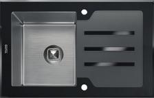 Кухонная мойка TOLERO Ceramic Glass TG-780B (Чёрная) Кухонная мойка TOLERO Ceramic Glass TG-780B (Чёрная)