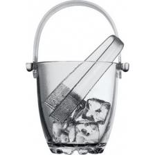 Ведро для льда Pasabahce - завод Бор 840мл d=120мм h=130мм стекло + щипцы Silvana Ведро для льда Pasabahce - завод Бор 840мл d=120мм h=130мм стекло + щипцы Silvana