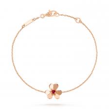 Браслет Van Cleef & Arpels Frivole, мини модель, 18-ct розовое золото, рубин Браслет Van Cleef & Arpels Frivole, мини модель, 18-ct розовое золото, рубин