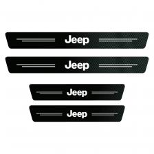 Карбоновая наклейка на порог автомобиля, автоаксессуары для Jeep Renegade Wrangler JL JK Gladiator Grand Cherokee Compass Patriot Willys Карбоновая наклейка на порог автомобиля, автоаксессуары для Jeep Renegade Wrangler JL JK Gladiator Grand Cherokee Compass Patriot Willys