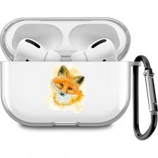 Силиконовый чехол для наушников Airpods Pro 2 "Лисенок в желтом облаке" Силиконовый чехол для наушников Airpods Pro 2 "Лисенок в желтом облаке"