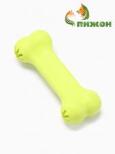Игрушка жевательная "Вкусная кость" с отверстиями для лакомств, TPR, 11 см, салатовая Игрушка жевательная "Вкусная кость" с отверстиями для лакомств, TPR, 11 см, салатовая