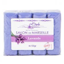мыло LA CIGALE Savon de Marseille Lavande 4шт 100г мыло LA CIGALE Savon de Marseille Lavande 4шт 100г