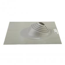 Проходка кровельная КМ 505х505 мм для дымоходов d75-200 мм серебристый силикон Проходка кровельная КМ 505х505 мм для дымоходов d75-200 мм серебристый силикон