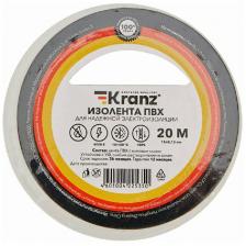 Изолента Kranz ПВХ, 0.13х15 мм, 20 м, белая Изолента Kranz ПВХ, 0.13х15 мм, 20 м, белая