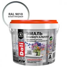 эмаль акриловая DALI универсальная 0,9кг RAL9010 глянцевая белая, арт.80232 эмаль акриловая DALI универсальная 0,9кг RAL9010 глянцевая белая, арт.80232